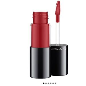Mac cosmetics lip varnish & stain spring  red party makeup lipstick discontinued